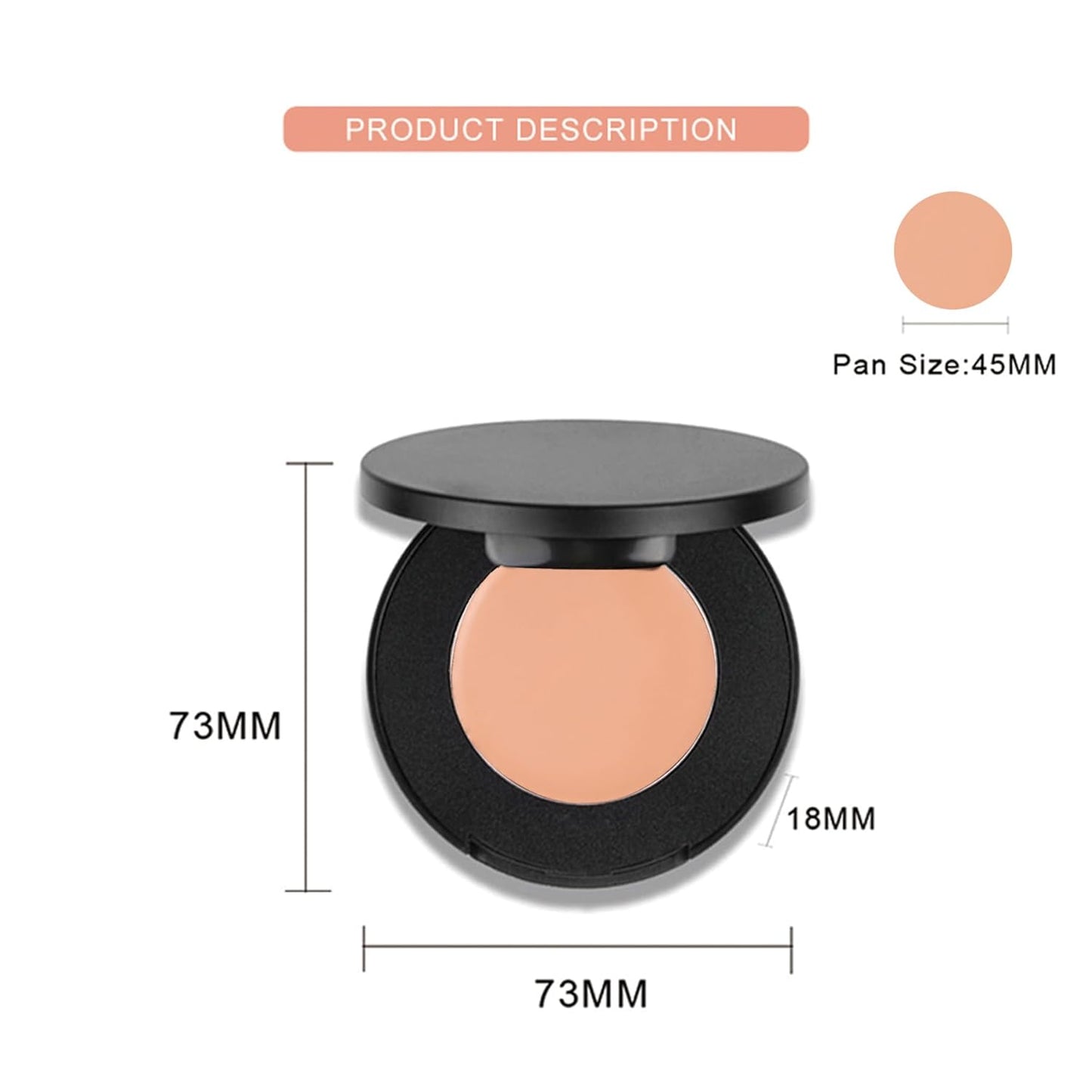 Cream Concealer Corrector Correcting Contour Makeup Set under Eye Concealer Cream Kit for Dark Circles and Blemish 3