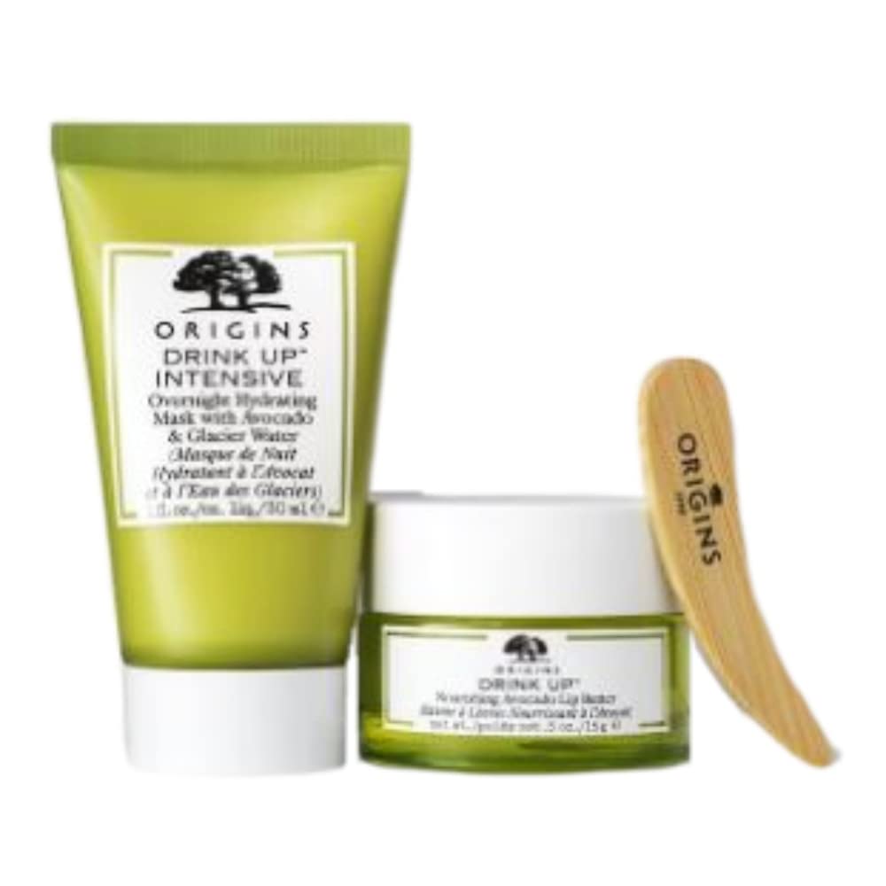 Origins Avo-Amazing Drink Up Skin-Nourishing Mask & Lip Butter - 2 Piece Travel Size Set