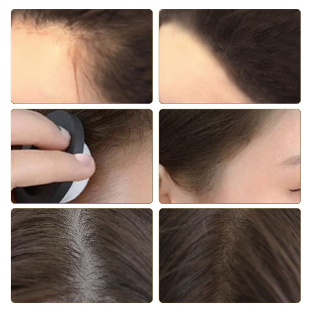 Root Touch Up Hair Powder, Instantly Gray Hair Root Cover Up Hairline Powder, Hair Concealer For Women and Men (A-Medium Brown, 2PC)