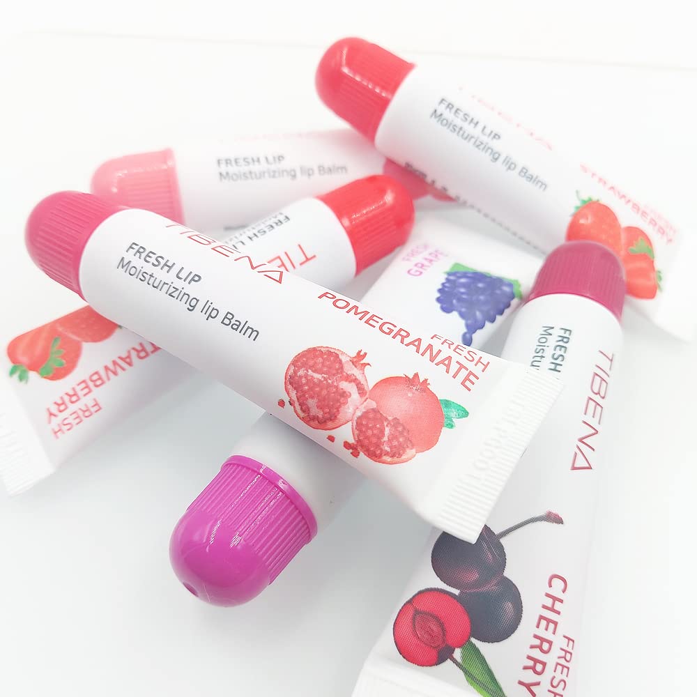 Fresh Lip Moisturizing Lip Balm, Tinted Lip Balm, Moisturizing Lip Care, Gift for Women, for Dry Lips, with Shea Butter (Cherry)