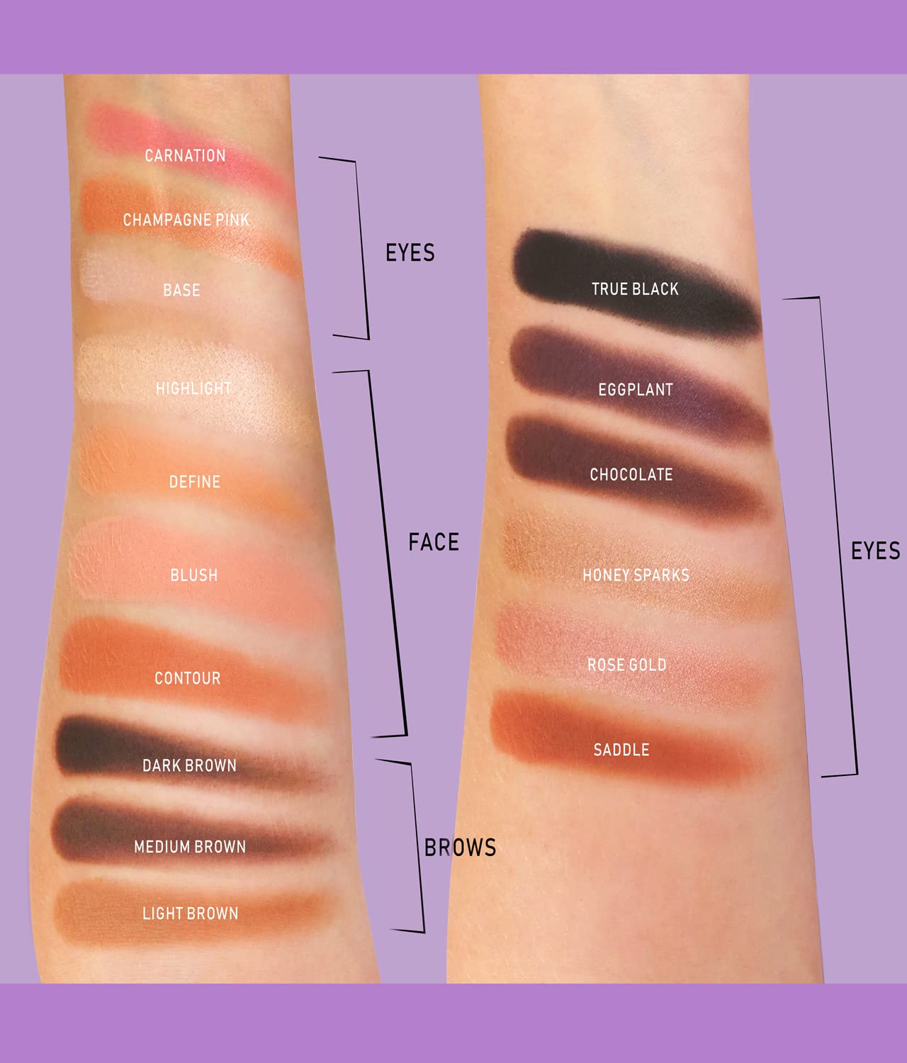 Rude Cosmetics In Your Face 3-in-1 Palette Makeup Women 0.84 oz
