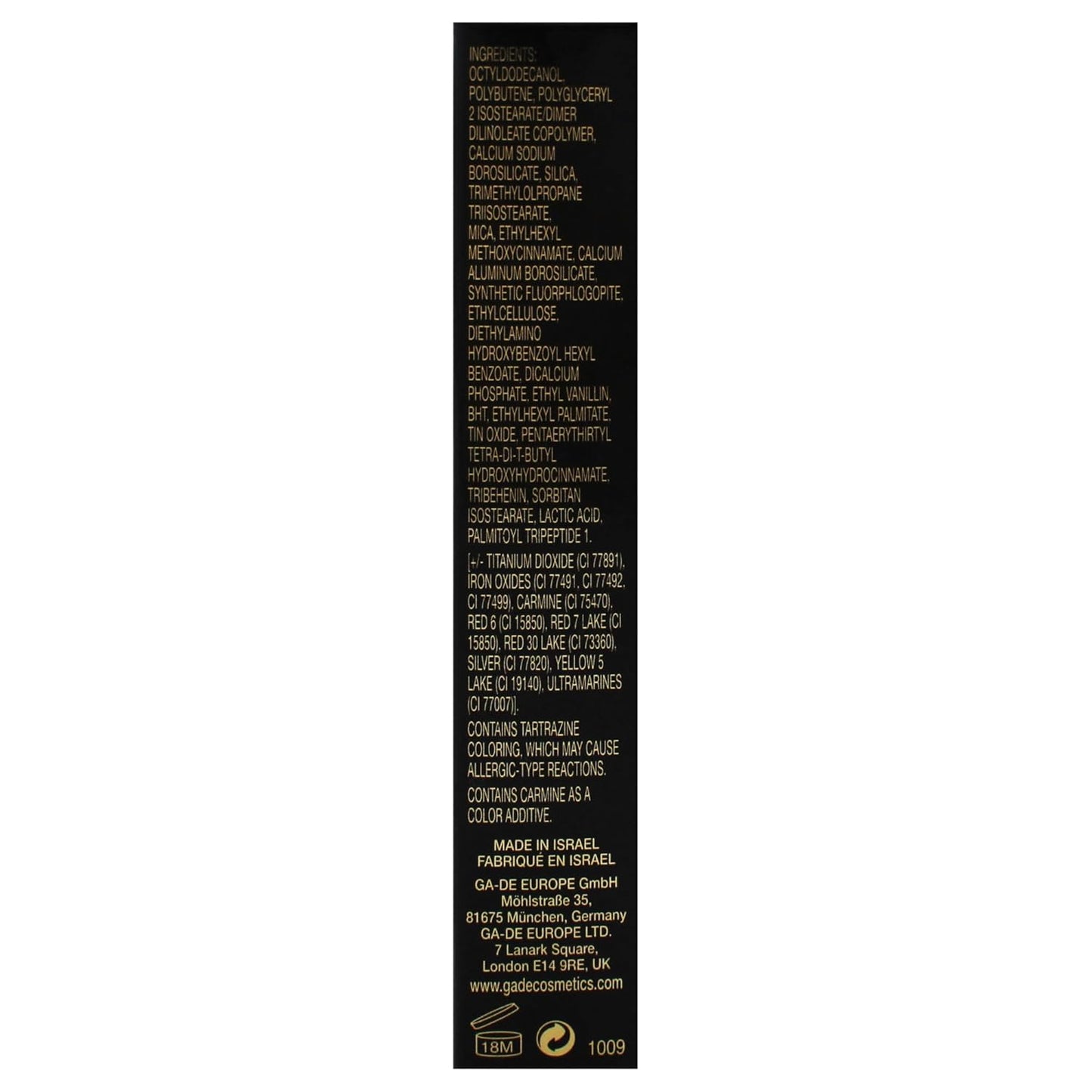 GA-DE Crystal Lights Lip Gloss, 806 - Enriched with Light-Reflecting Crystal Pearls - Smooth Silky, Rich Color - Moisturizes and Adds Shine - 0.2 oz