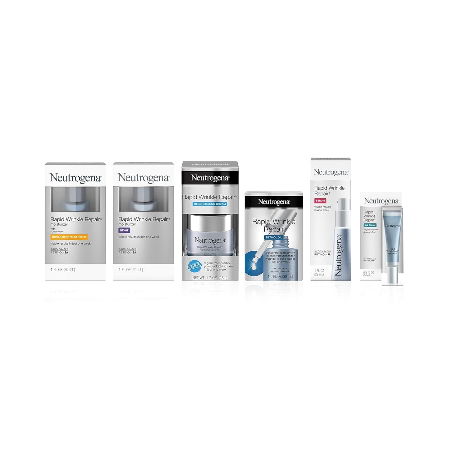 Neutrogena Rapid Wrinkle Repair Retinol Anti-Wrinkle Eye Cream for Dark Circles, Daily Eye Wrinkle Cream with Hyaluronic Acid & Retinol, Paraben-Free, 0.5 fl. oz