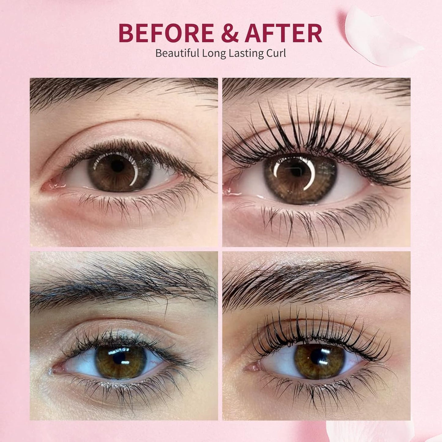 2025 Upgraded Fast Perm Lash Lift Kit Eyelash Perm Kit Perm&Setting Lotion (Quantity: 2×5 Packs)