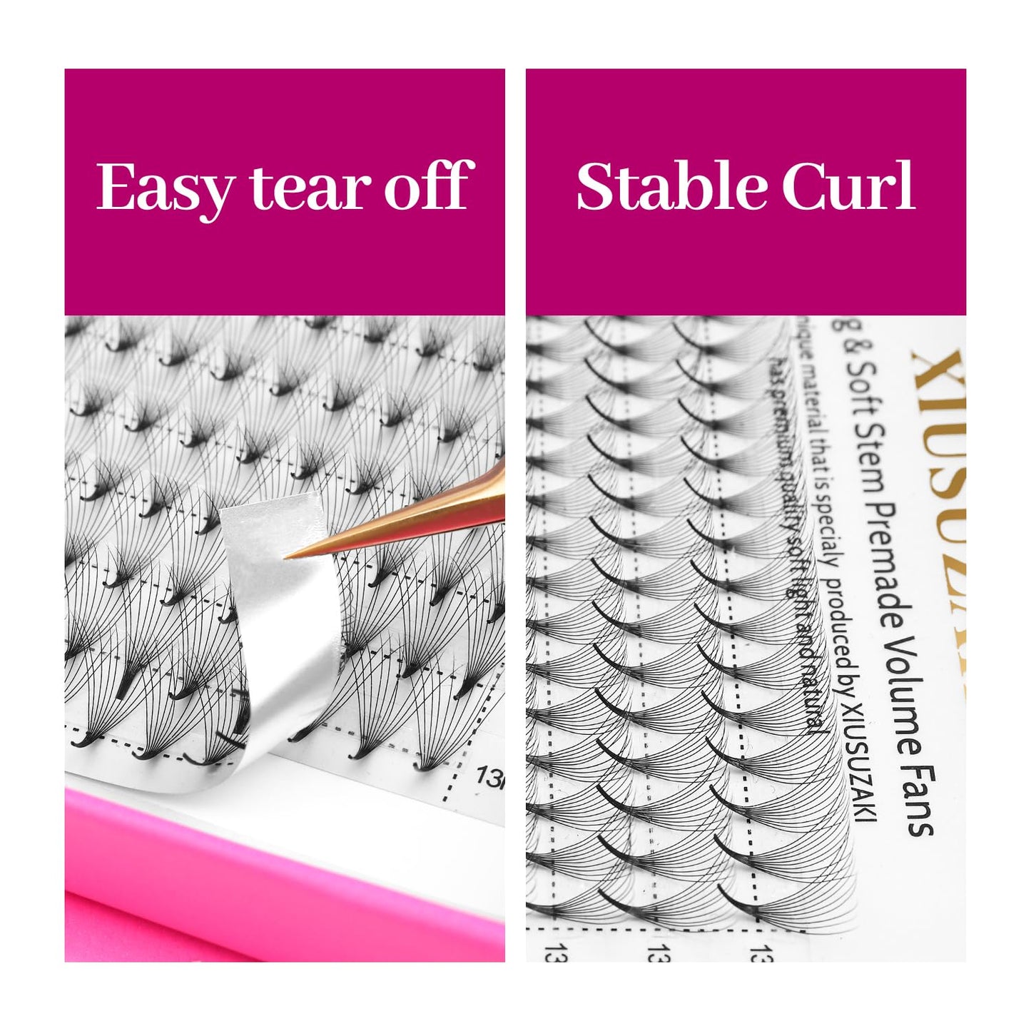 Premade Fans Eyelash Extensions 12D Volume Lash Extensions 0.07 Thickness Eyelash Extension C Curl Premade Lash Fans Mix 9-16mm Fluffy Soft Handmade Lash Fan(12D-0.07-C,9-16mm)