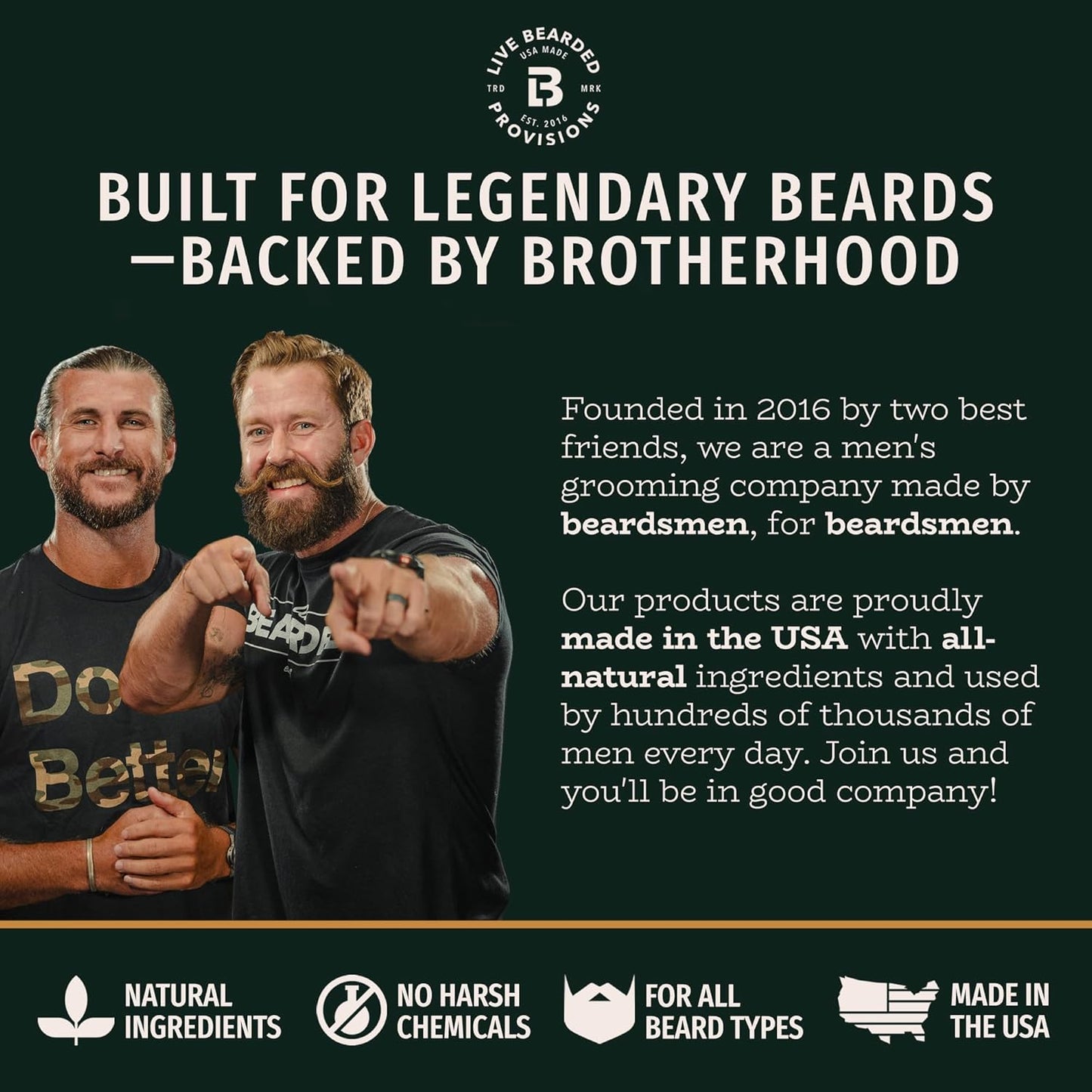 Live Bearded Beard Conditioner, 8 fl oz - Strengthens and Softens Facial Hair - Made in the USA - All-Natural Ingredients with Biotin, Caffeine | Tombstone Scent - Sweet Tobacco, Cedar