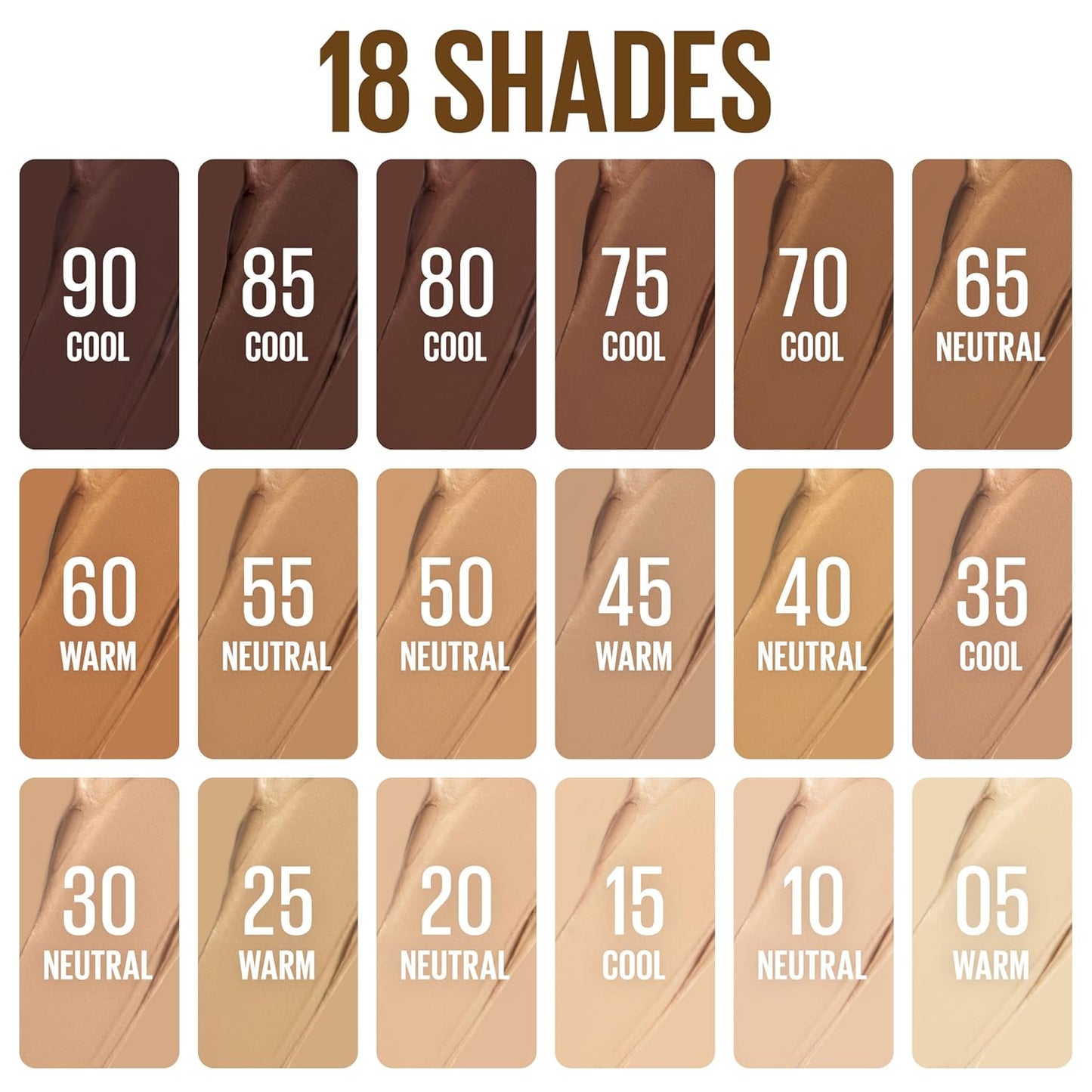 Maybelline Lifter Stix Multi-Use Face Stick - Contour, Bronzer, Concealer and Foundation Stick, All-In-One Creamy Face Makeup with Cranberry Seed Oil, 60, 1 Count