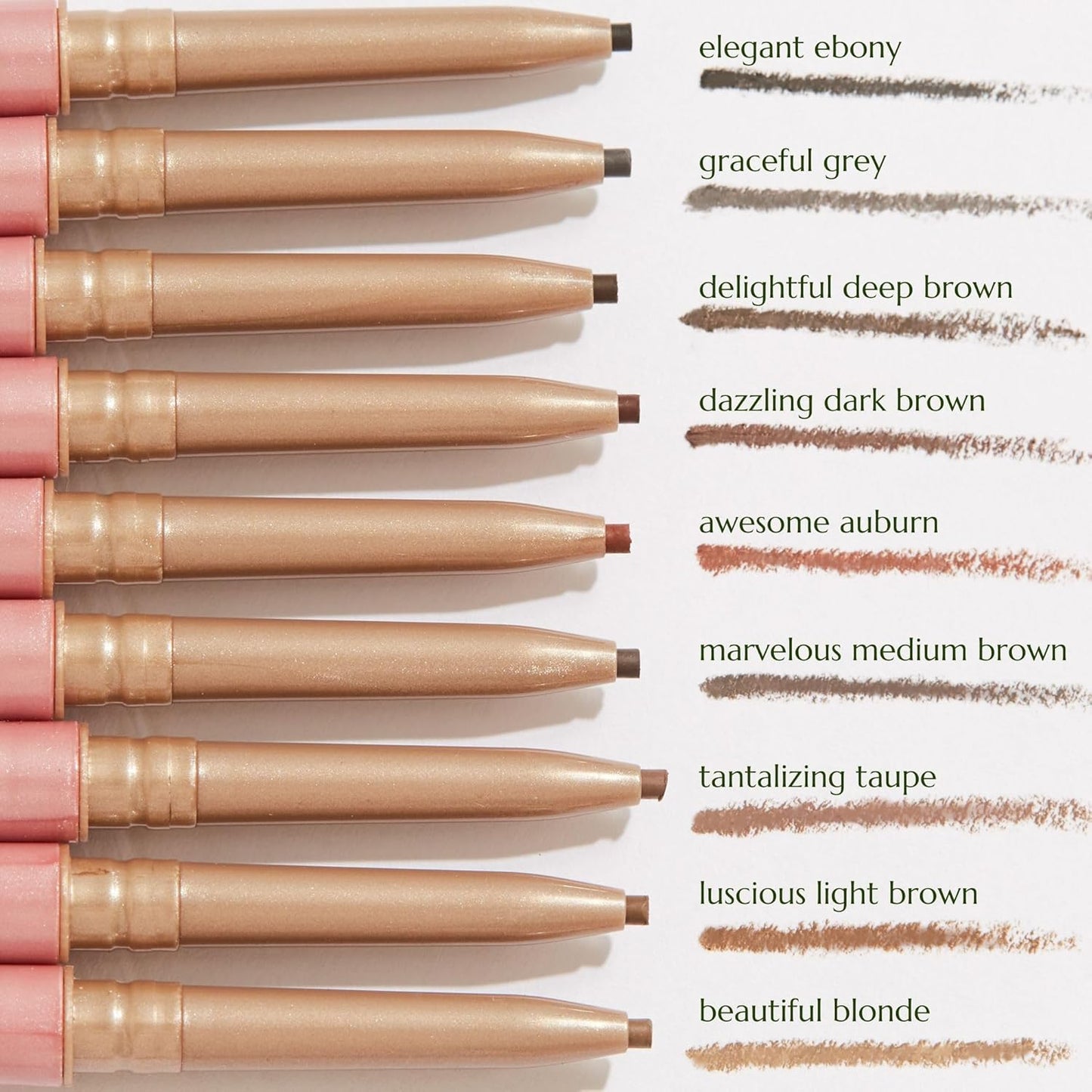 Chella Eyebrow Pencil – Easy-to-Use Brow Definer for Shaping, Filling & Blending – Long-Wear Ebony Eyebrow Pencils for Women with Precise Tip (Ebony)
