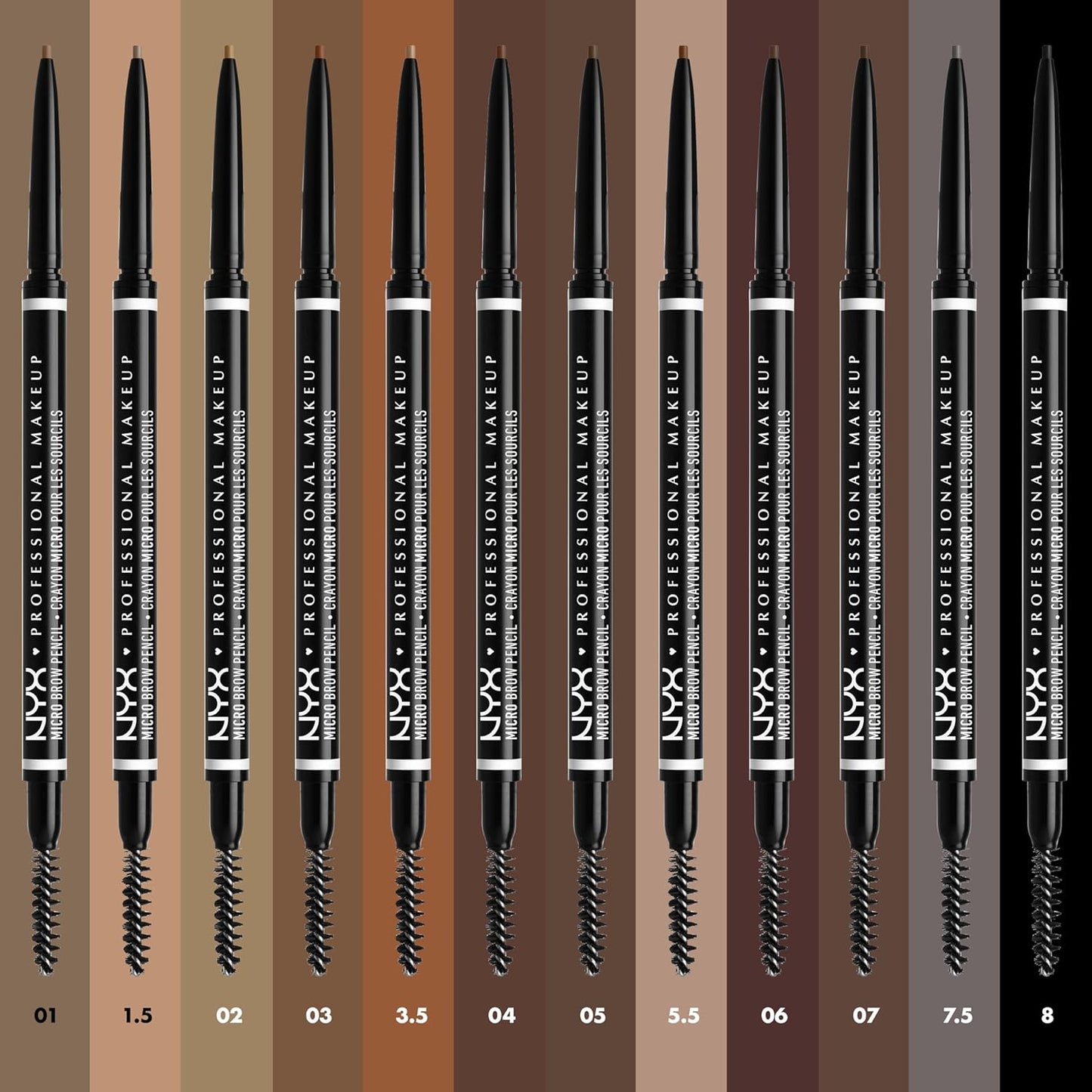 NYX PROFESSIONAL MAKEUP Micro Brow Pencil, Precise Tip, Waterproof, Vegan Eyebrow Pencil - Rich Auburn