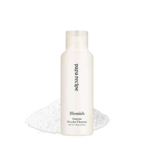 Papa Recipe Blemish Enzyme Powder Rice Cleanser – Gentle Triple Exfoliation with Papain, PHA & Rice Powder – Low pH Korean Skincare Face Wash for Clearer, Radiant Skin