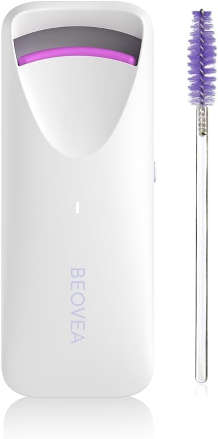 Heated Eyelash Curler – Fast 8-Second Heat for Long-Lasting Curls – Portable Rechargeable Heated Lash Curler, Safe & Effective Eyelash Curlers for All-Day Volume and Lift