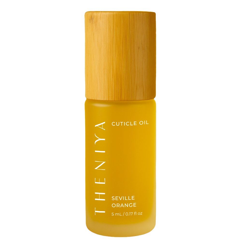 Cuticle Oil for Nail Strengthening and Growth – Hydrating, Vegan, Organic Formula with Jojoba & Vitamin E | 3 Signature Fragrances | 5mL Roll-On (0.17 Fl Oz, Orange Fragrance)