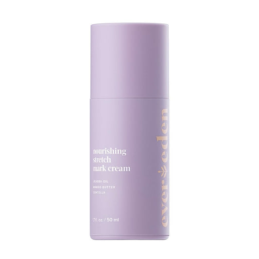 Evereden Nourishing Stretch Mark Cream 50ml | Clean and Unscented Pregnancy Skincare | Stretch Mark Prevention