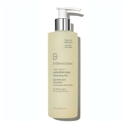 Dr. Dennis Gross Alpha Beta® AHA/BHA Daily Cleansing Gel, for Skin That is Dull, Congested and Uneven Tone & Texture (7.5 Fl Oz)