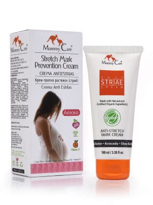 Stretch Mark Remover For Pregnancy, Anti Striae - Anti Stretch Marks, All Natural Organic Maternity Stretch Mark Prevention Lotion With Laminaria seaweed, Shea Butter Avocado and Olive Oil 3.38 fl oz