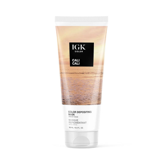 IGK Hair Gloss Toner & Color Depositing Mask | Creamy Beige Semi-Permanent | Vegan + Cruelty Free | Cali Cali