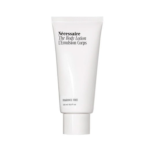 Nécessaire The Body Lotion – Fragrance-Free Hydrating Body Moisturizer with 5 Peptides, Niacinamide, Vitamins C/E, Omega-6/9 – Lightweight, Non-Greasy Lotion for Sensitive Skin – 6.8 oz