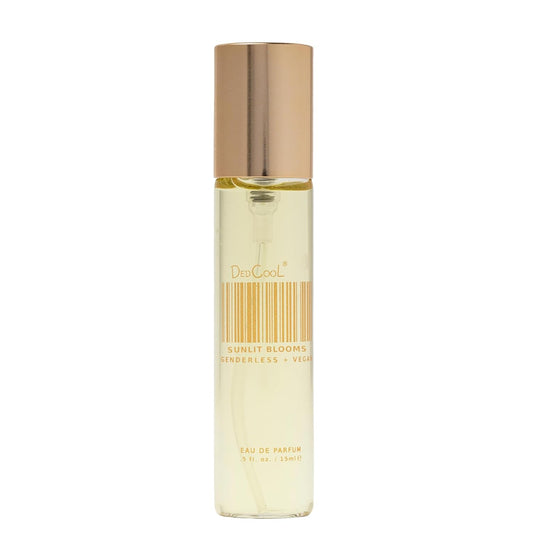 DedCool Eau de Parfum (Sunlit Blooms- 0.5 fl oz) with Notes of Orange Blossom, White Floral, Salty Vanilla, Perfume for Men & Women, Long Lasting, Luxury Fragrance, Non-Toxic, Vegan, Fragrance For All