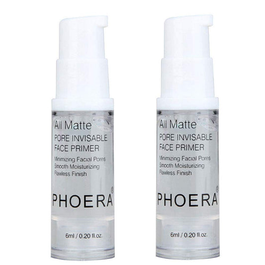 2Pcs Pro Makeup Primer, Long Lasting Hydrating Smoothing Isolated Moisturizing Oil Free Effect Make Up Base Matte Face Foundation Primer