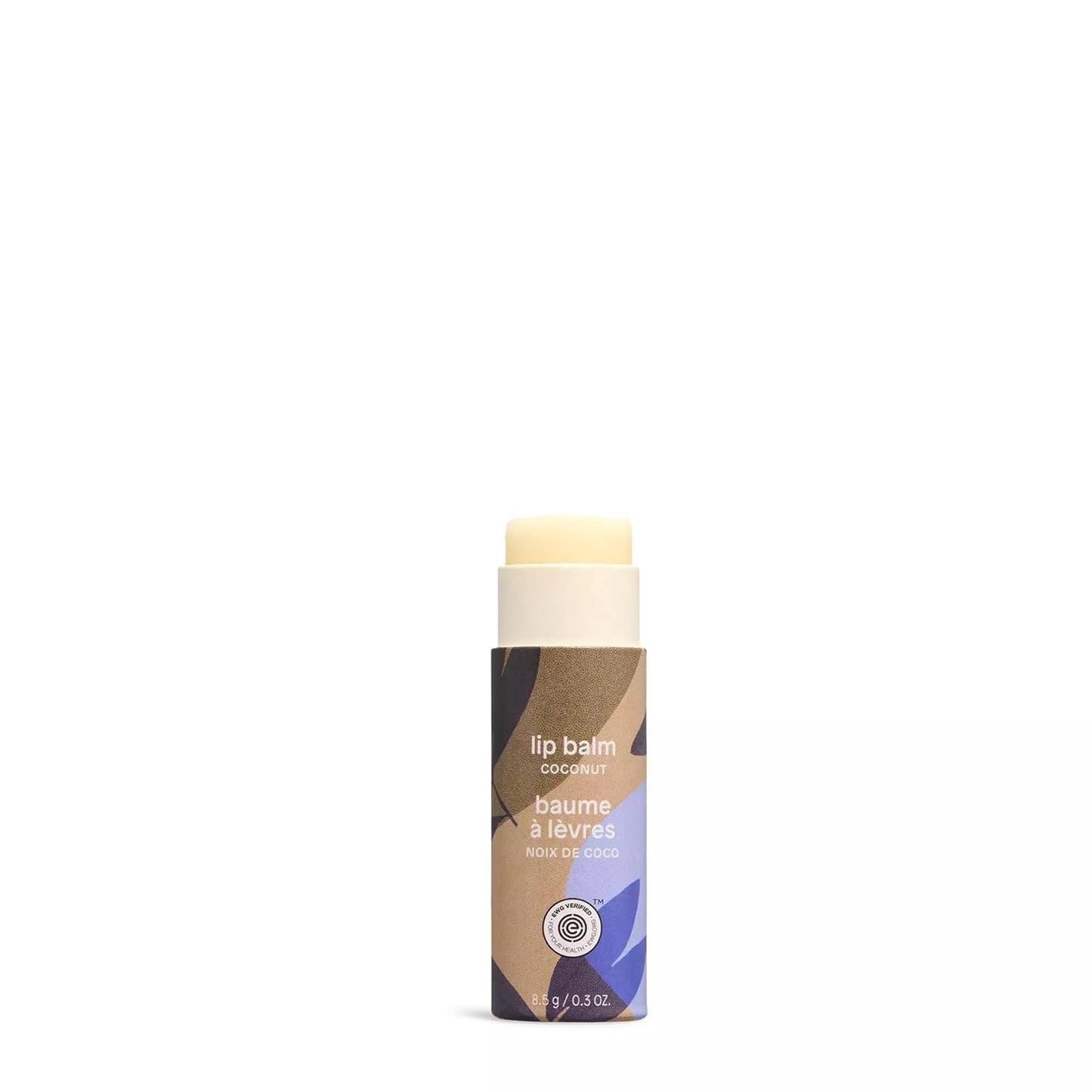 ATTITUDE Plastic-free Lip Balm, EWG Verified Plant- and Mineral-Based Ingredients, Vegan and Cruelty-free Personal Care Products, Coconut, 0.3 Oz (Pack of 2)