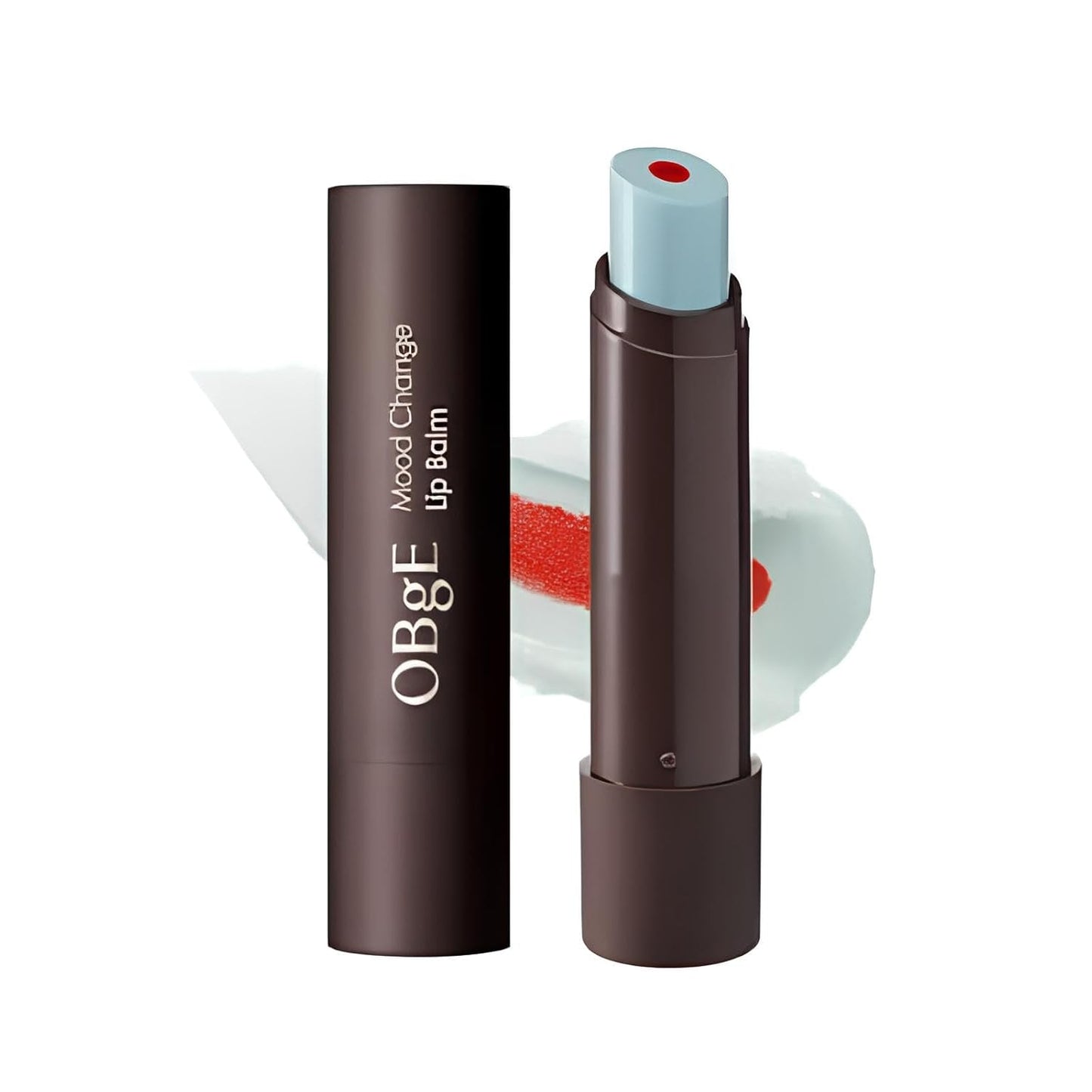 OBgE Mood Change Lip Balm (0.1oz) - Moisturizing Lip Balm Stick for Smooth, Hydrated Lips with Color-Changing Formula. Beeswax, Carnauba Wax.