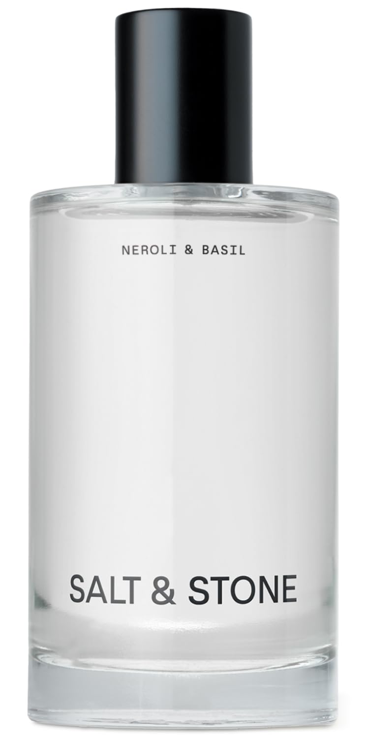 Salt & Stone Body Mist, Neroli & Basil Scent, Skincare Infused Perfume Hair & Body Spray for Women and Men, Hydrating Fragrance with Glycerin and Red Algae, Vegan, Cruelty Free, 3.4 fl oz