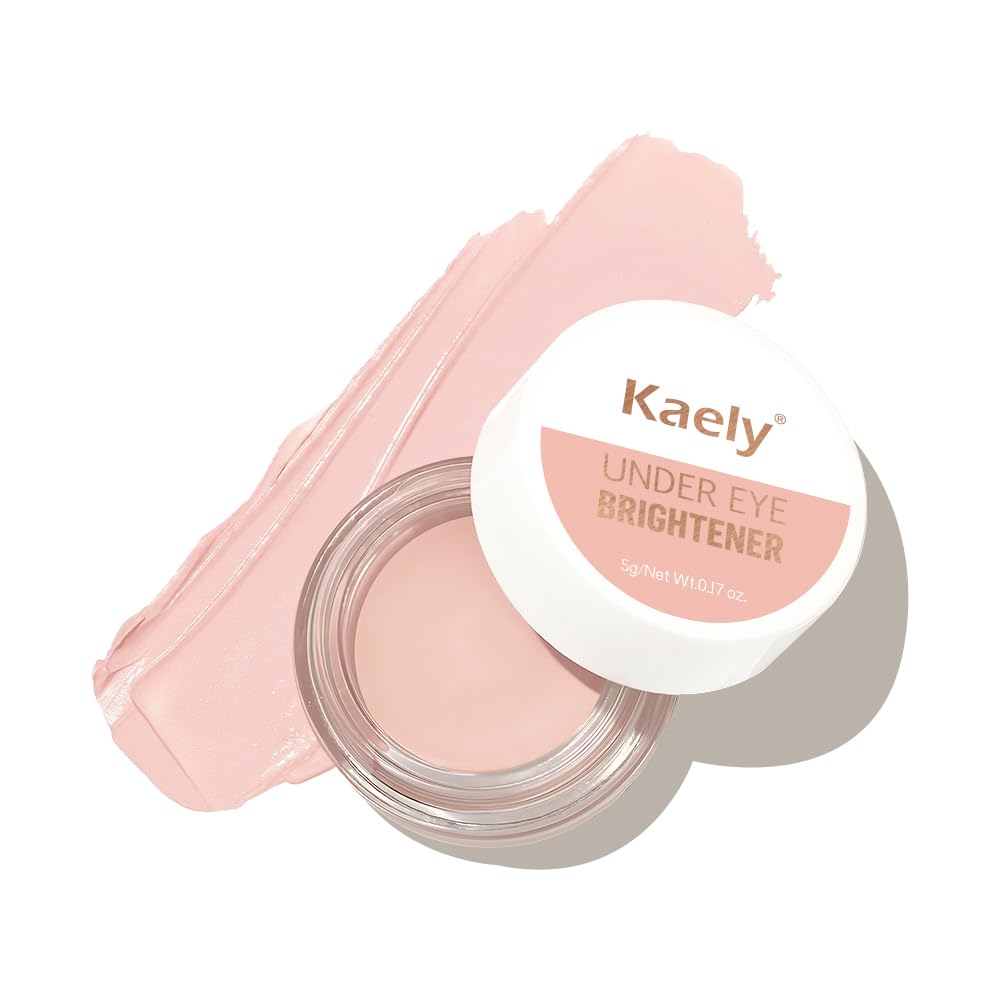 evpct under Eye Brightener, Nourishing Luminous under Eye Concealer Color Corrector for Dark Circles, Waterproof Naturactor Concealer Pot make up for face Eye Ring corrector de ojeras, 08# Light Pink