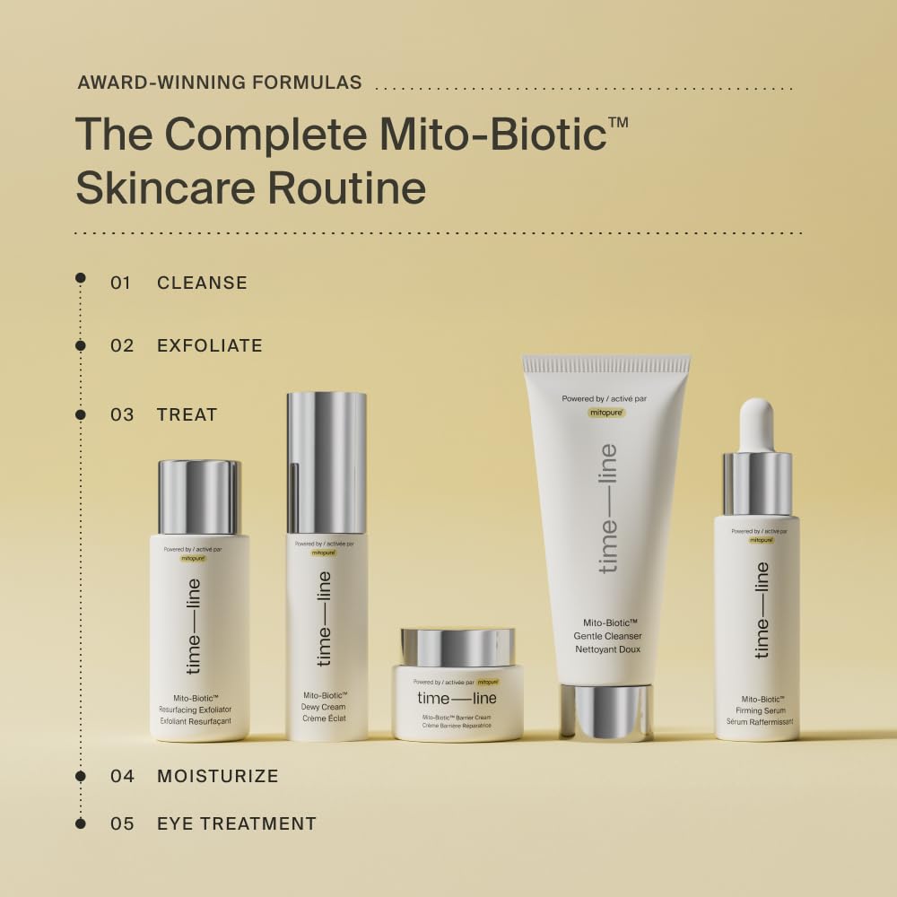 Timeline Mito-Biotic™ Travel Size Firming Serum Anti-Aging Treatment With Antioxidants - Lifting, Brightening, Hydrating & Wrinkle Reducing For All Skin Types - .5mL