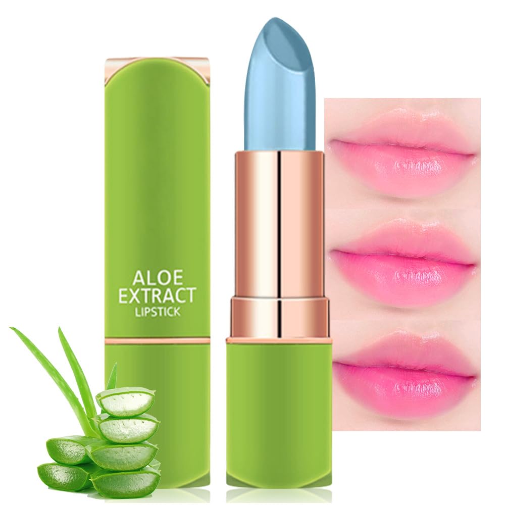 Jelly Color Changing Lipstick Queen,Mood Moisturizer Long Lasting Lip Care Lip Balm Magic Waterproof Lip Gloss Glossly Makeup Lipstick Set for Women (1pc 02#natural nude red)
