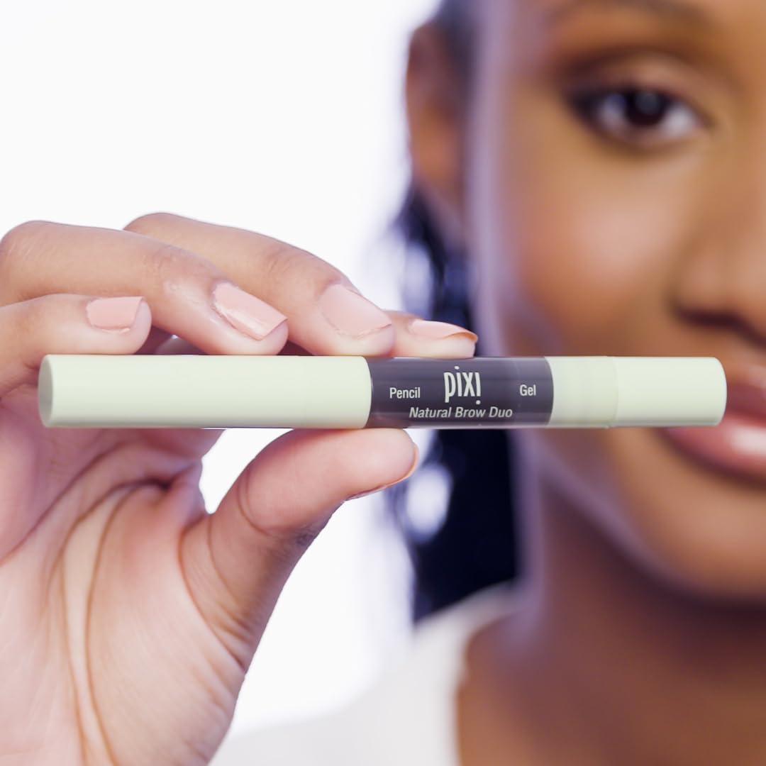 Pixi Natural Brow Duo - Natural Blonde, Precision Pencil & Tinted Gel, Waterproof Brow Shaper for All-Day Hold, Paraben-Free, 0.2oz