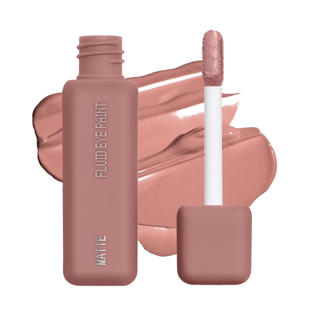 about-face Matte Fluid Eye Paint Capulets – High-Pigment Liquid Eyeshadow, Long-Lasting, No-Budge Matte Finish, Vegan & Cruelty-Free (Soft Brown)