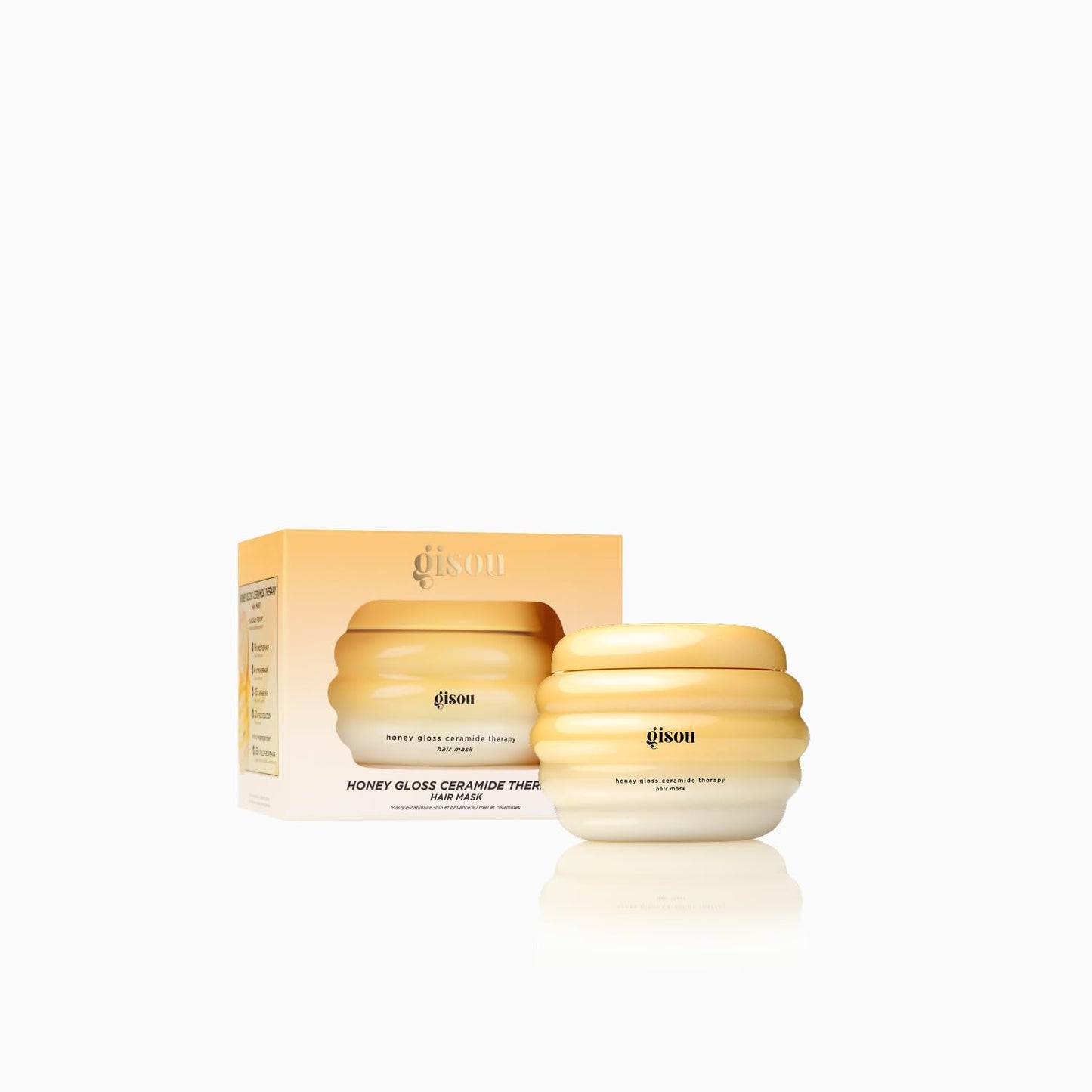Gisou Honey Gloss Ceramide Therapy Hair Mask, Deep Hydration & Repair, Mirsalehi Honey, Ceramides & Hyaluronic Acid, 4x Stronger Hair & +85% Shine, Suitable for All Hair Type (75ml)