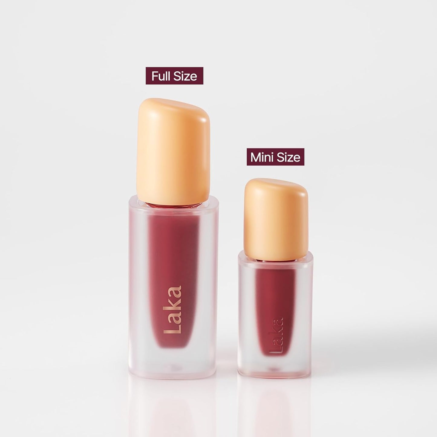 Laka Fruity Glam Lip Tint Mini, Glowing Lip Stain with Wide Color Spectrum, Hydrating & Lightweight Texture, Long-Lasting Bold Stain, Non-Sticky, Vegan, K-Beauty (#105 Cold)