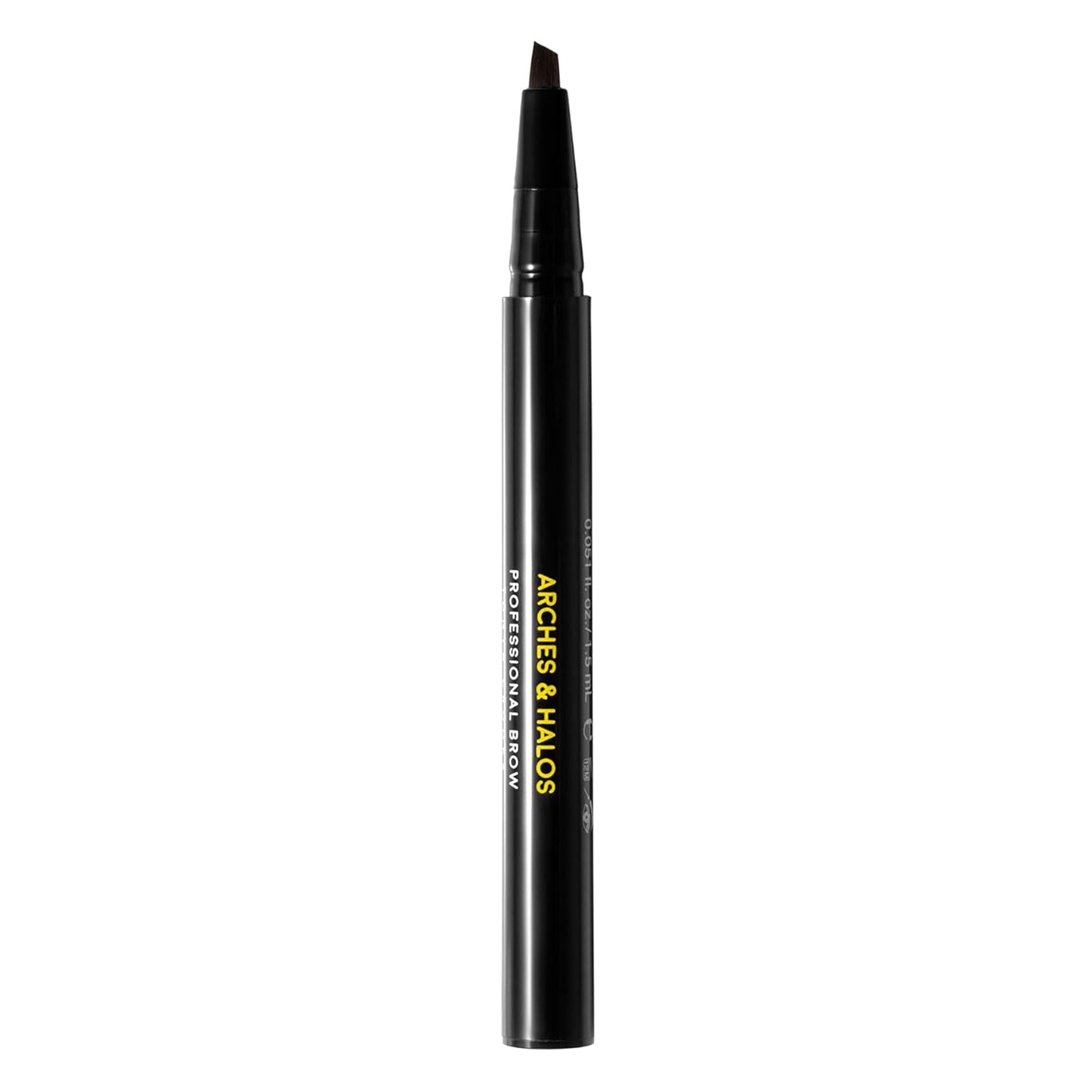 Arches and Halos Angled Bristle Tip Waterproof Brow Pen - Water Based and Smudge Proof Eyebrow Pencil - Extended Wear - Mocha Blonde - 0.051 oz
