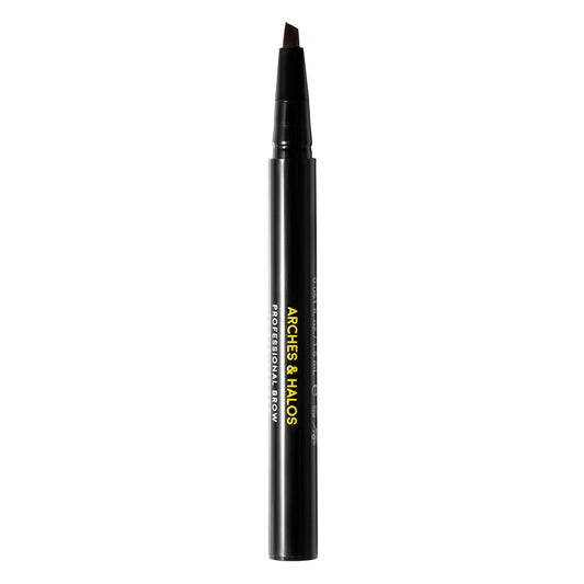 Arches and Halos Angled Bristle Tip Waterproof Brow Pen - Water Based and Smudge Proof Eyebrow Pencil - Extended Wear - Mocha Blonde - 0.051 oz