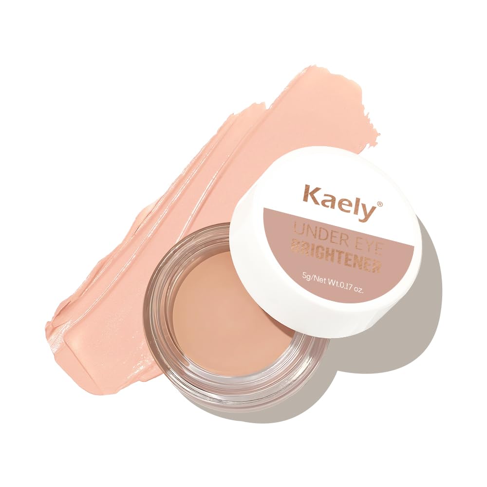 evpct under Eye Brightener, Nourishing Luminous under Eye Concealer Color Corrector for Dark Circles, Waterproof Naturactor Concealer Pot make up for face Eye Ring corrector de ojeras, 05# Nude Pink