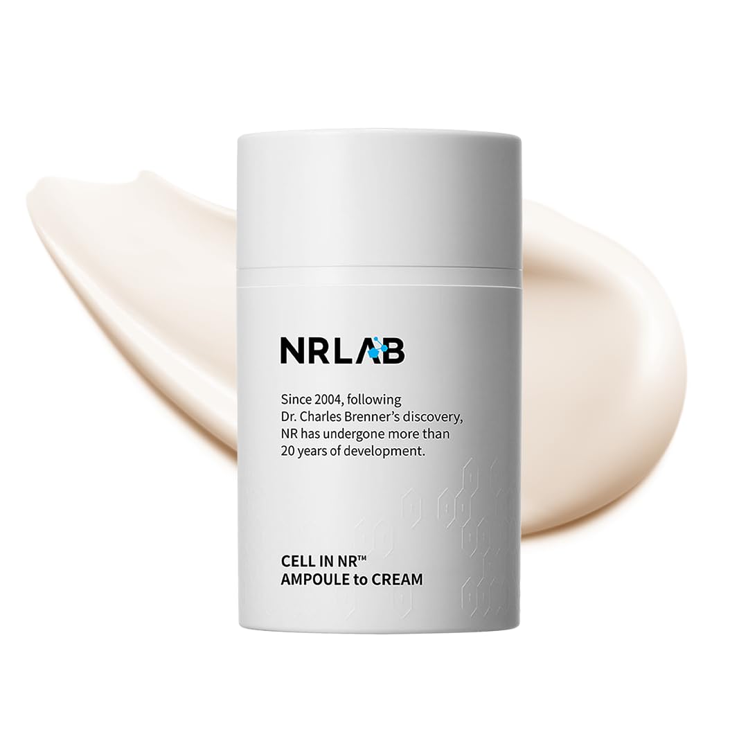Anti-Aging Korean Serum with NR for Glass Skin– Hydrating, Anti-Aging, Firming & Brightening– Clinically Tested - K-Beauty Innovation - Korean Moisturizer – Ampoule-to-Cream Formula [1.52oz]