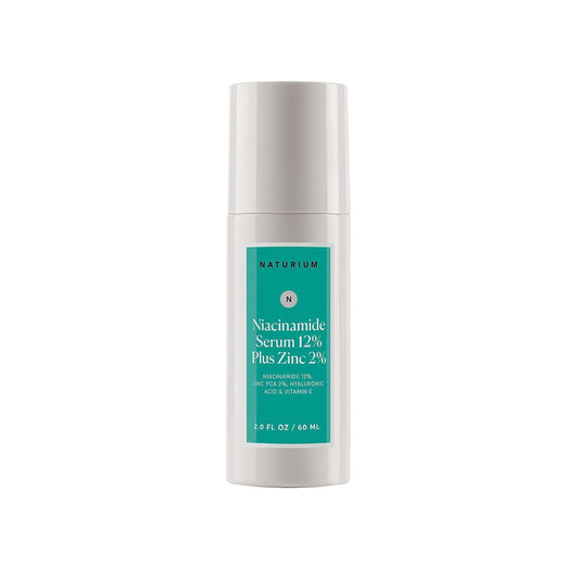 Naturium Niacinamide Face Serum 12% Plus Zinc 2% Jumbo, Anti-Aging, Pore Minimizer & Dark Spot Corrector with Hyaluronic Acid & Vitamin E, Vegan & Cruelty-Free, 2 oz