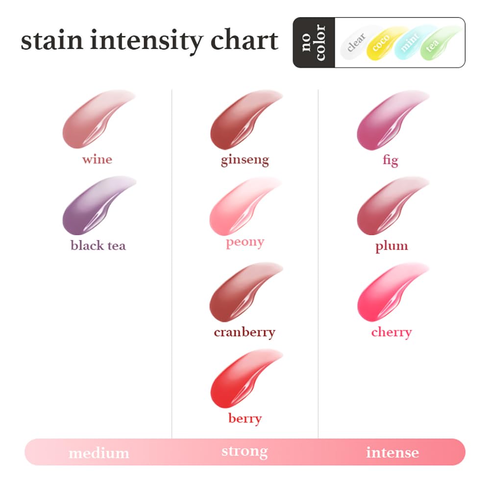 NOONI Korean Lip Oil - Applepeony | Long-Lasting, Moisturizing, Plumping, Revitalizing for Dry Lips, Waterproof, No Peel Off, Hydrating, Nourishing Crystal Clear, 0.12 FL Oz