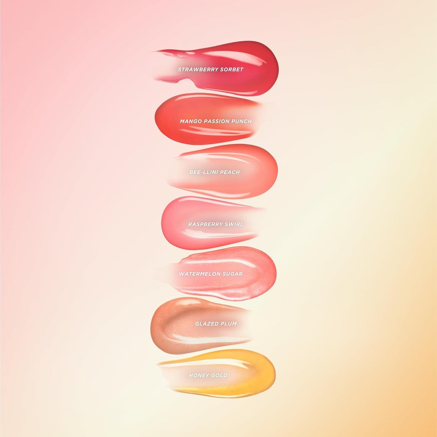 Gisou Honey Infused Lip Oil 8ml - High-Shine Hydration, Mirsalehi Honey and Jojoba Oil, Non-Sticky Finish, Juicy Shades & Scents for All Lip Types (Bee-lini Peach)