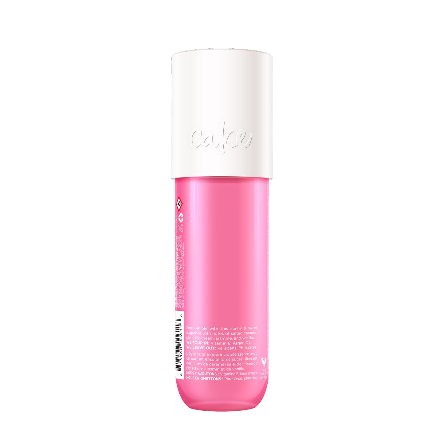 Cake Beauty Hair & Body Mist, The Finishing Touch - Pistachio & Salted Caramel Scent - Infused with Vitamin E & Argan Oil - For All Skin & Hair Types - 6.8 Fl Oz / 200 mL