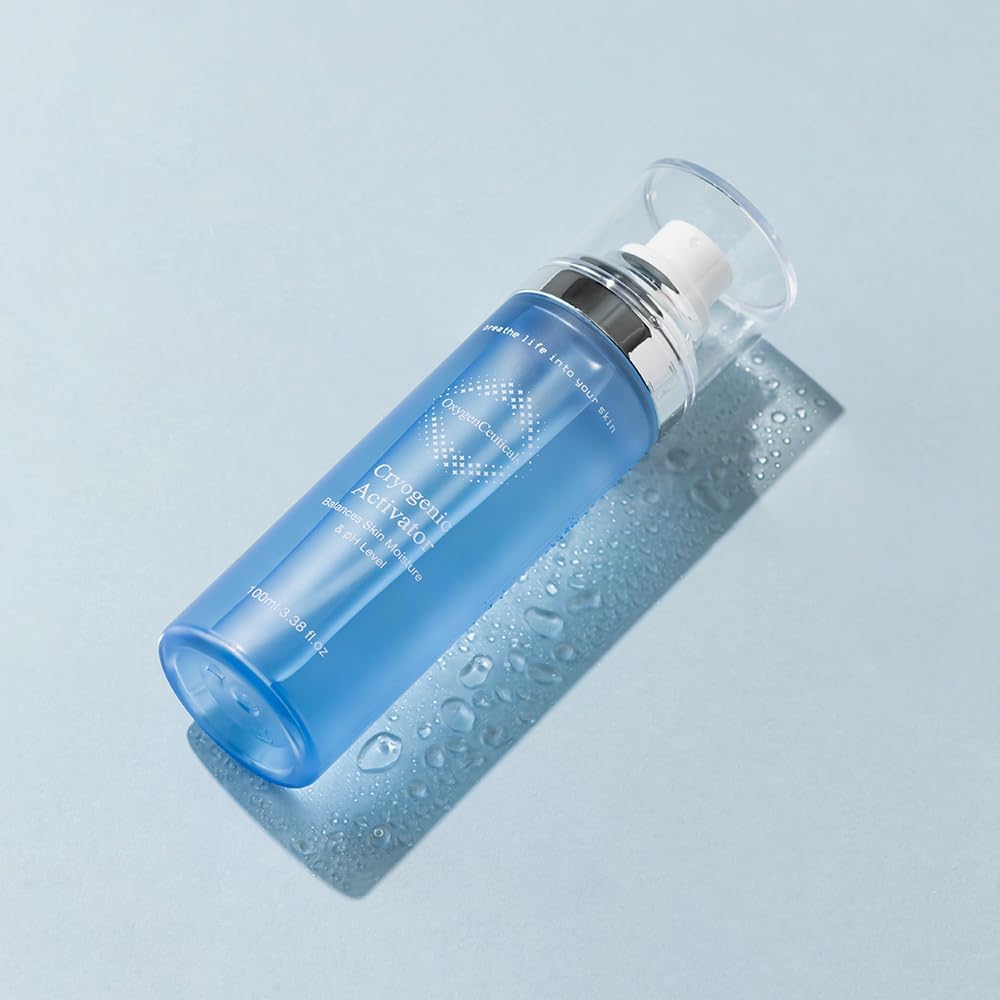 Cryogenic Activator – Mineral-Rich Deep Sea Water Mist with Dissolved Oxygen, Soothing & Regenerating Spray for Soothing, Clinically Tested Non-Irritating. 3.38 fl.oz (100ml)