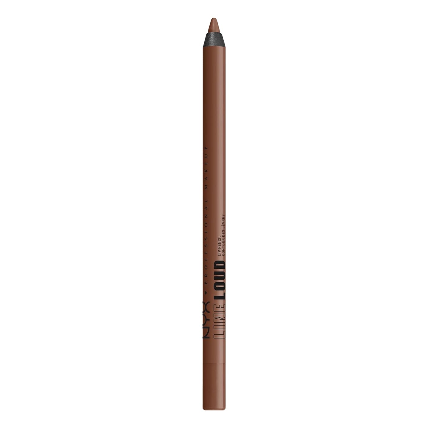 NYX PROFESSIONAL MAKEUP Line Loud Lip Liner, Longwear and Pigmented Lip Pencil with Jojoba Oil & Vitamin E - Total Baller (Rich Warm Brown)