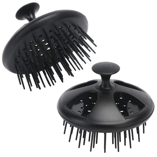 Segbeauty Dandruff Brushes, 2pcs 0.8 inches Long Hard Bristle Scalp Massage Brushes for Thick or Thin 2c to 3b Curly Hair, Shower Comb for Deep Cleaning Beard Pet Grooming Hair Care for Women Men