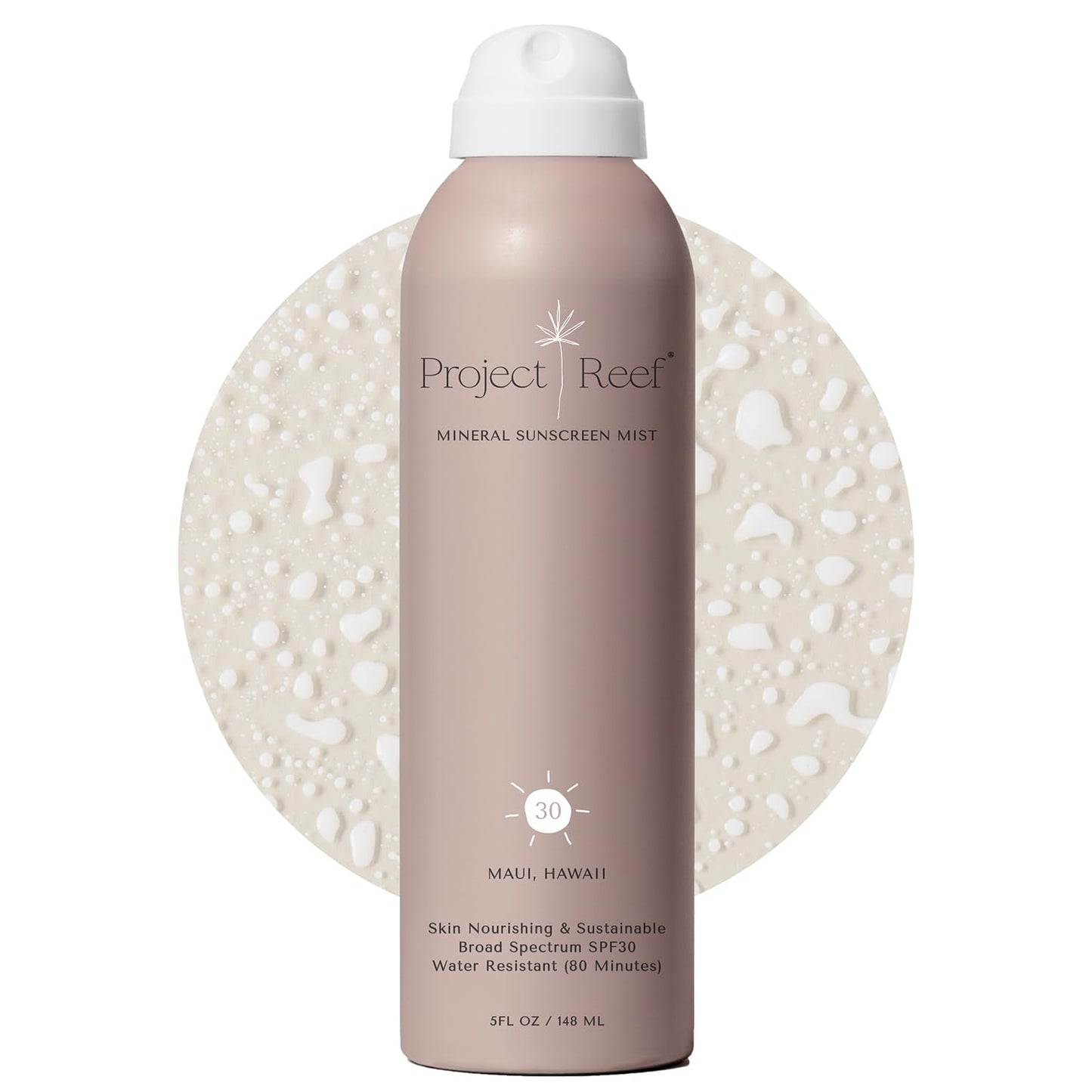 SPF 30 Mineral Sunscreen Spray - Non-Aerosol, Reef Safe, Zinc Sun Block w/ Natural Ingredients, No White Cast Sunscreen for All Skin Types