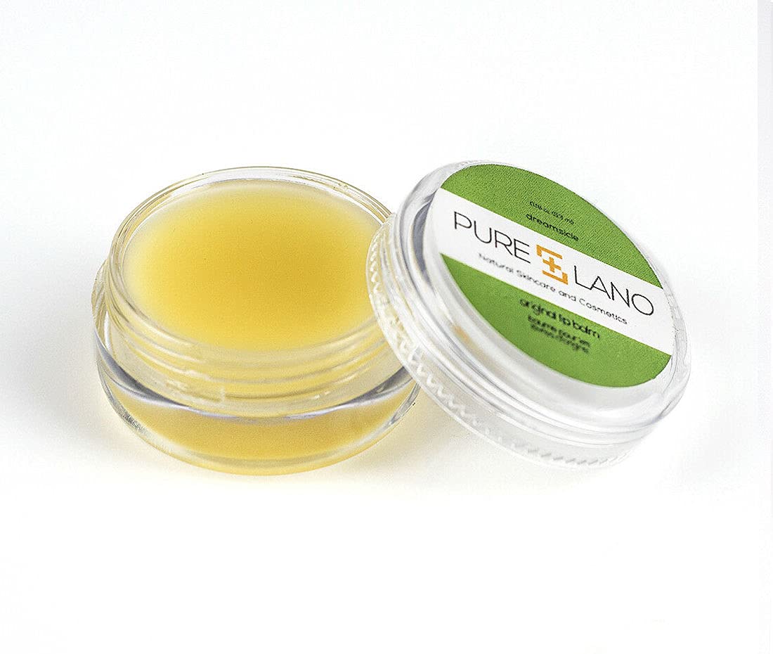 Dreamsicle Lip Balm – Moisturizing Lanolin Lip Care for Dry, Cracked Lips with Vitamin E & Jojoba Oil, 0.18 oz Pot