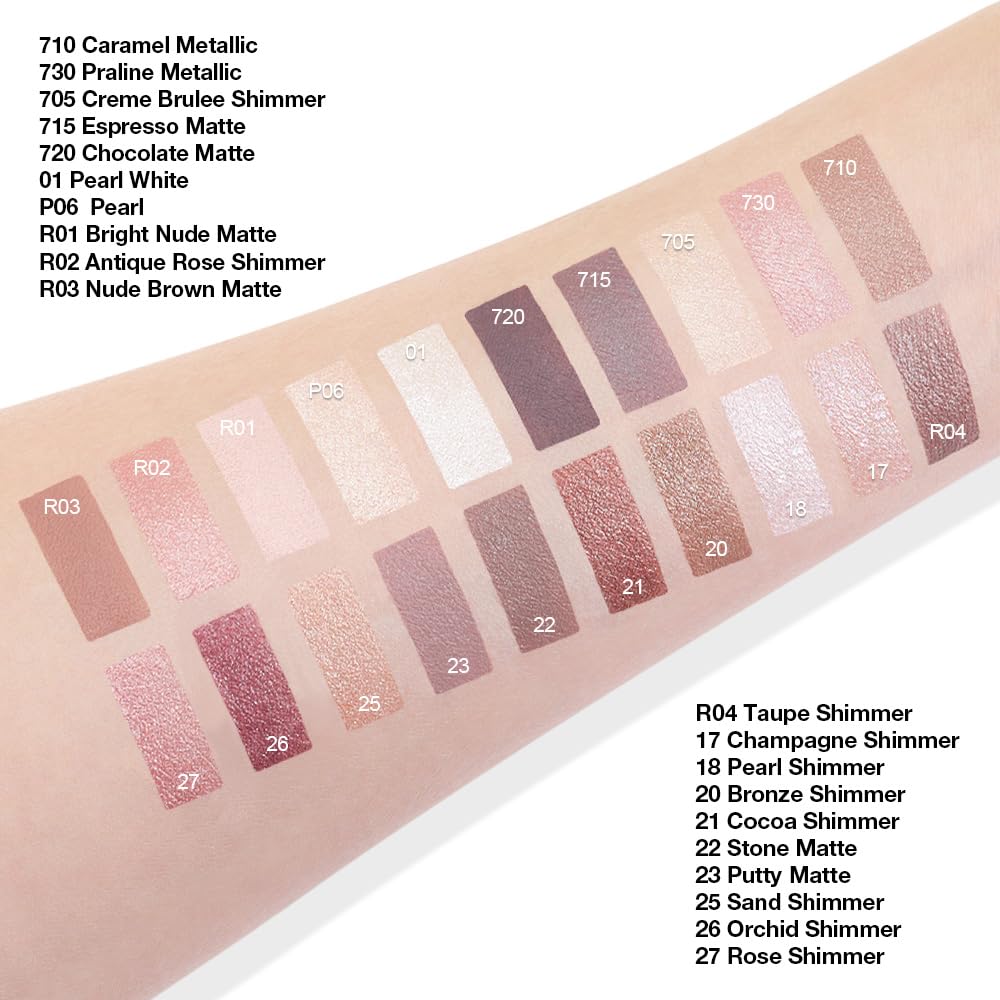 Single Cream Espresso Coffee Brown Matte Eyeshadow Palette Makeup, Natural Single Mini Instant Holographic Eyeshadow For Women, Sombras Crema Para Ojos, Talc, Paraben&Cruelty Free, 715