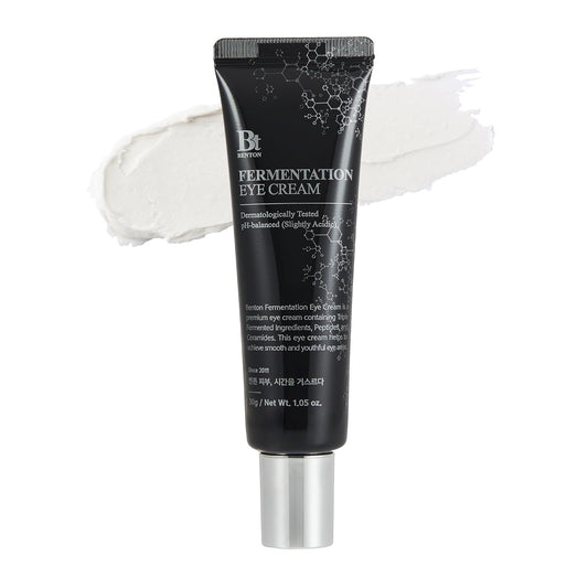 BENTON Fermentation Eye Cream New Version (1.05 oz.) - Galactomyces & Bifida Ferment Anti-Wrinkle Eye Treatment Cream, Dark Circles & Puffiness & Under Eye Bags