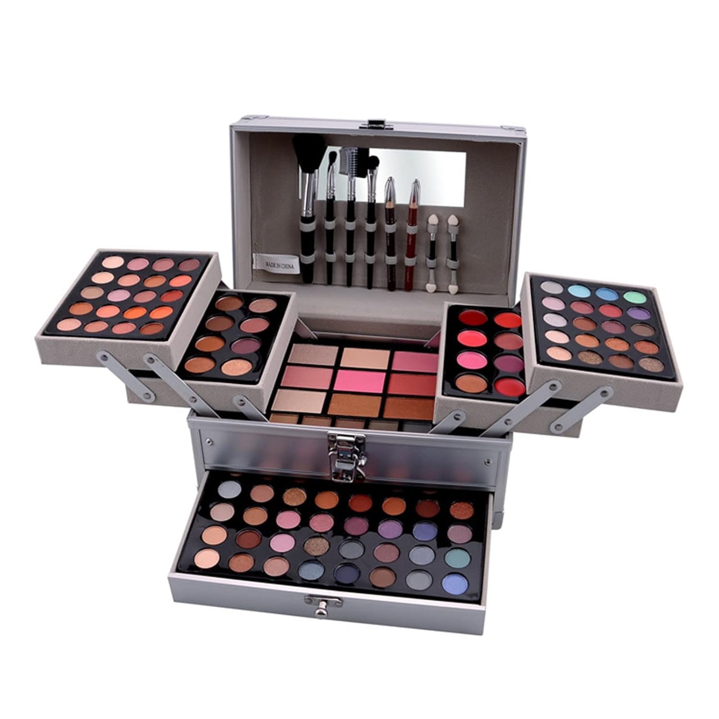 All-in-One Makeup Gift Set Carry All Makeup Kit Women Full Kit With Makeup Bag Lipgloss Lipstick Concealer Blush Foundation Face Powder Eyeshadow Palette Cosmetic Palette #8