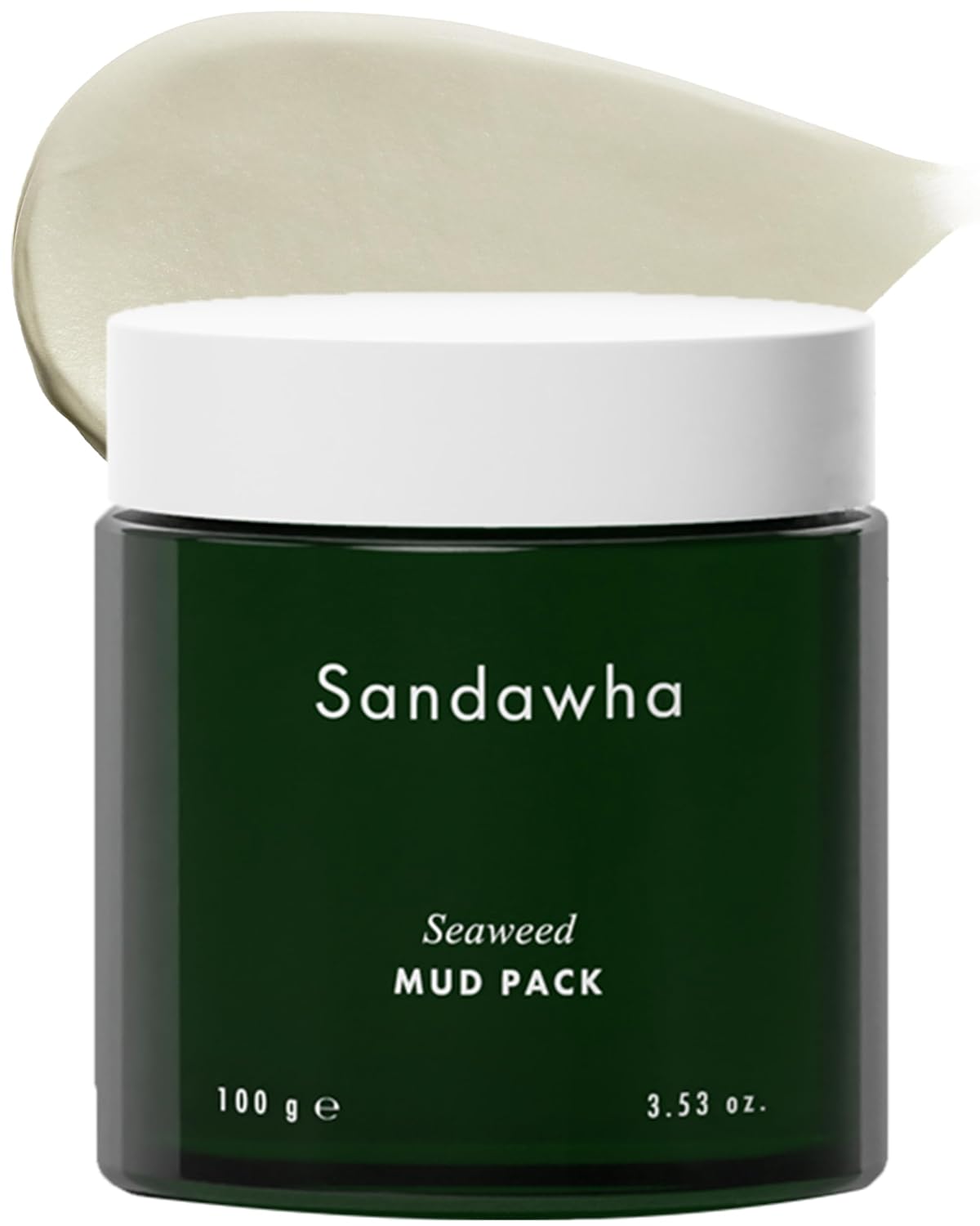 SKINCURE Vegan Seaweed Mud Mask, Korean skincare Blackhead Remover Clay Mask for Pore Cleansing with Kaolin & Bentonite, Oil Control & Gentle Exfoliation, 3.5oz